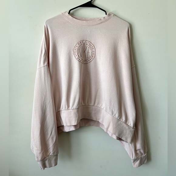 Nike Sweatshirt Light Pink Long Sleeve Women’s size XL - Picture 1 of 3